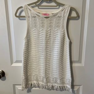 Lilly Pulitzer White Knit Tank